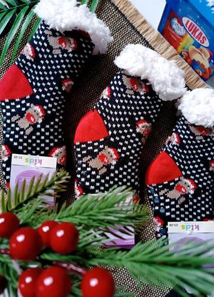Дитячі домашні носочки новорічні валянки 23-35 розміри