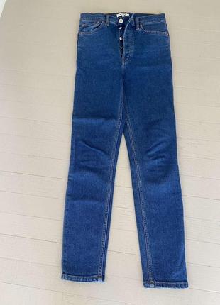 Re done оригинал синие джинсы высокая посадка4 фото