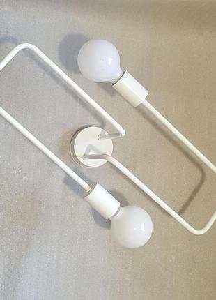 Люстра в стилі лофт біла