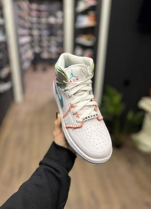 Кроссовки jordan 1 mid multi knit оригинал2 фото