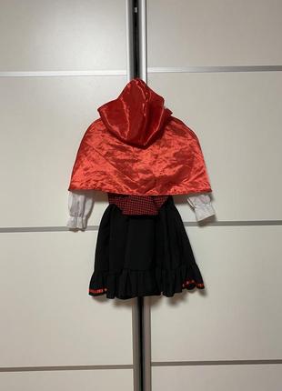 Красная шапочка платье костюм на 5-6 лет3 фото