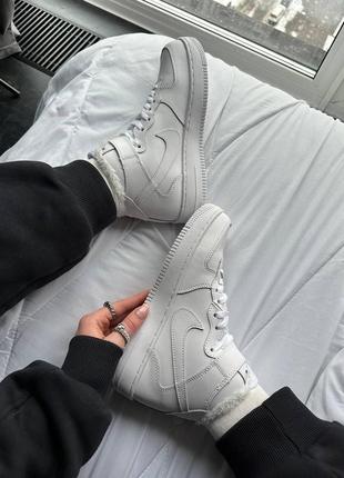 Новинка мужские кроссовки air force white high fu (топовые)9 фото