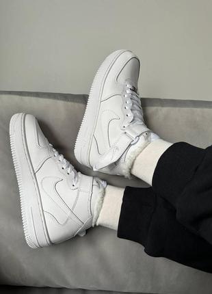 Новинка мужские кроссовки air force white high fu (топовые)3 фото