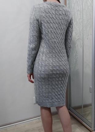 Вязаное женское платье3 фото