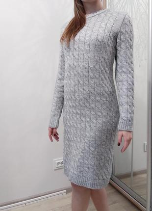 Вязаное женское платье2 фото