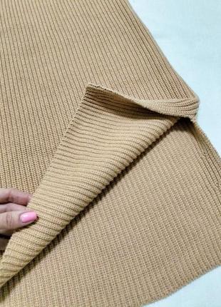 Удлиненный вязаный жилет