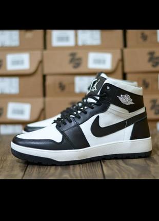 Зимові шкіряні чоловічі кросівки/черевики nike air jordan2 фото