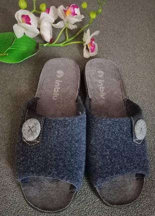 Відкриті фетрові капці inblu