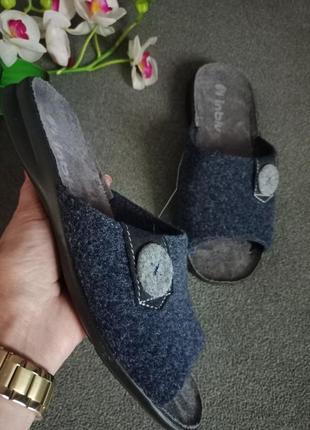Відкриті фетрові капці inblu