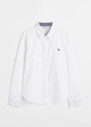 9 - 10 років 140 см h&m нова фірмова натуральна бавовняна сорочка хлопчику