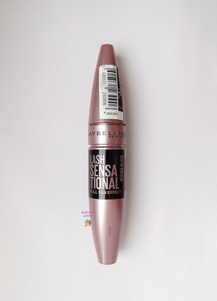 Тушь для ресниц maybelline lash cils sensational full fan effect intense black