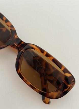 Солнцезащитные женские очки тренд тигровые коричневые леопард топ товар очки2 фото