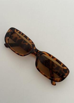 Солнцезащитные женские очки тренд тигровые коричневые леопард топ товар очки