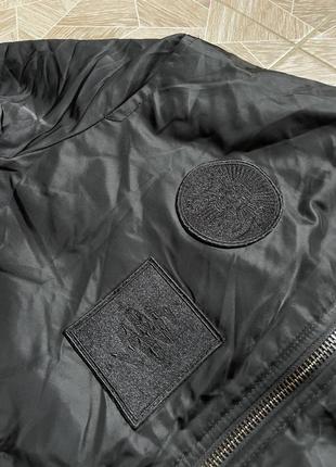 Курточка бомбер the rare y2k weekend h&m xo nylon bomber jacket black hype3 фото
