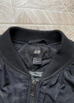 Курточка бомбер the rare y2k weekend h&m xo nylon bomber jacket black hype9 фото