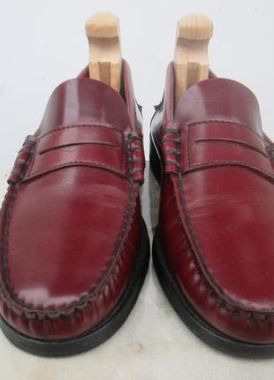 Кожаные туфли лоферы "аrtesanos сamiseros " 40 р. ( 26.5 см). испания.2 фото