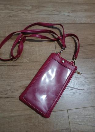 Сумочка- клатч на телефон/ маленька сумочка через плече eve