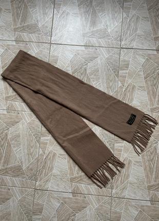 Кашемировый шарф rare vintage cashmere beige scarf made in great britain2 фото