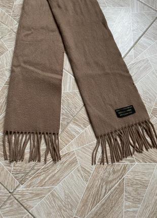 Кашемировый шарф rare vintage cashmere beige scarf made in great britain3 фото