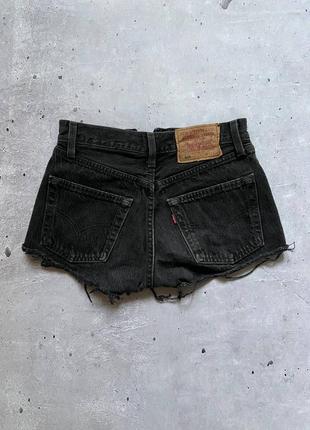 Женские короткие джинсовые шорты levi`s размер xs1 фото