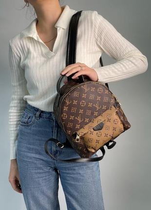 Рюкзак louis vuitton palm springs backpack brown/camel8 фото