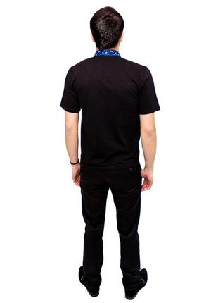 Вышитая котоновая мужская футболка р.s-2xl цвета8 фото
