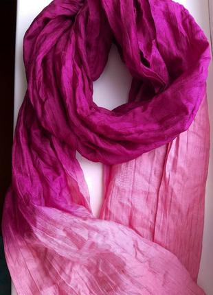 Очень красивый интересный шарф вишневого цвета2 фото