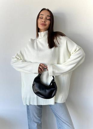 Светр вільний під горло 1010