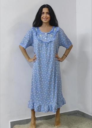 Нічна сорочка довга розміри з 52 по 58 ночнушка длинная