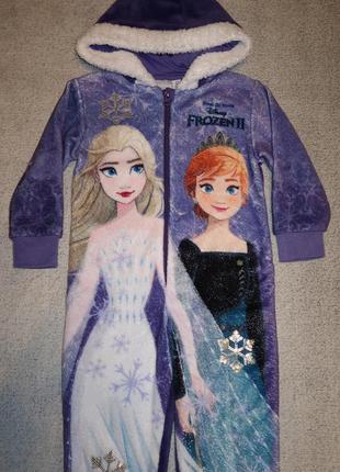 Теплый человечек, пижама disney frozen на 3-4 года2 фото