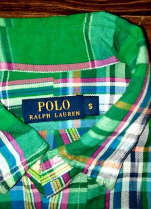 Мужская рубашка в клетку polo ralph lauren7 фото