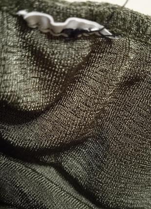 Штани жіночі , прямого широкого крою, широка резинка, обвисаюча тканина з відливом eur l8 фото