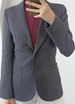Классический графитовый пиджак, размер s