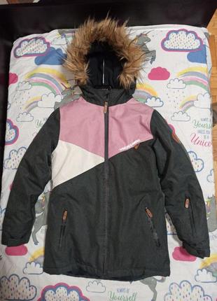 Куртка зимняя детская на девочку. размер 146