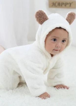 Человечек ромпер плюшевый мишка тедди для новорожденных