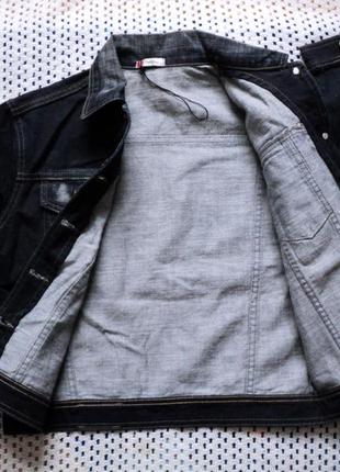 Щільна джинсова куртка від dlf! туреччина! 100% бавовна. демисезон. хl1 фото