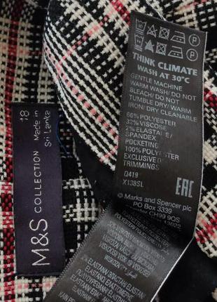 Штани marks& spencer  в клітинку2 фото