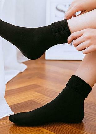 Шкарпетки жіночі флісові теплі термошкарпетки1 фото
