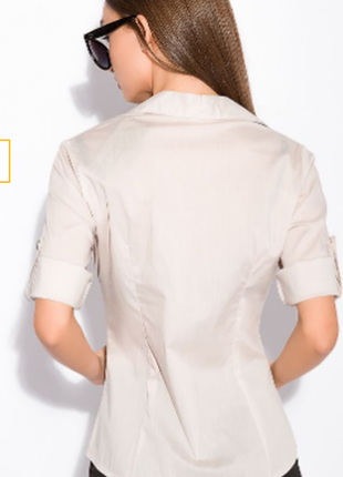 Блуза повсякденна легка бежева 42 розмір2 фото