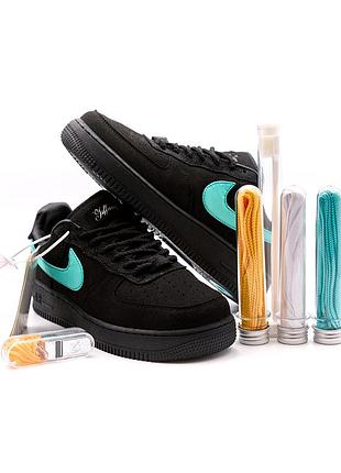 Мужские замшевые кроссовки на весну в стиле nike air force 1 tiffany 🆕 найк тифани