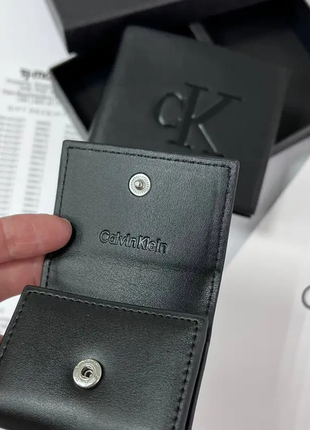 Чоловічий подарунковий набір calvin klein гаманець + брелок - ключниця7 фото