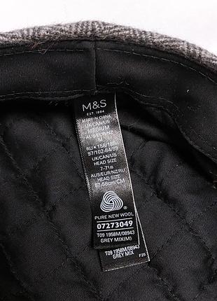 Кепка жиганка marks and spencer pure wool flat cap5 фото