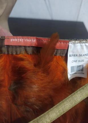 Маскарадная повязка на голову с перьями5 фото