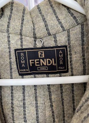 Длинное женское пальто fendi4 фото