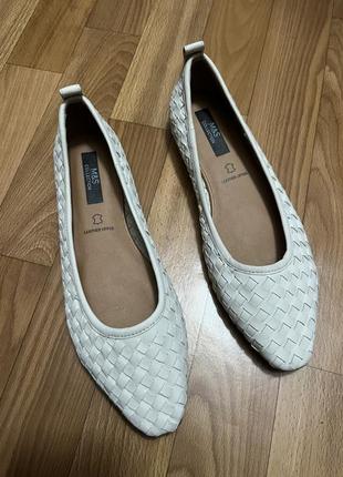 Женские кожаные балетки marks & spencer
