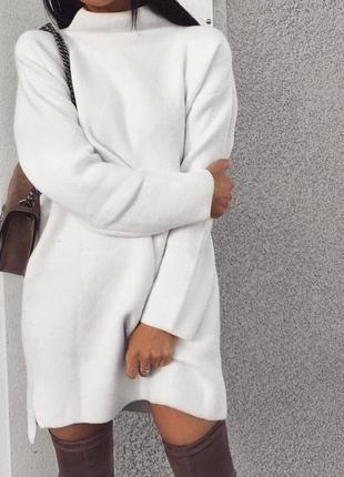 Платье туника на флисе