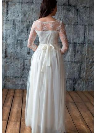 Свадебное платье с рукавом4 фото