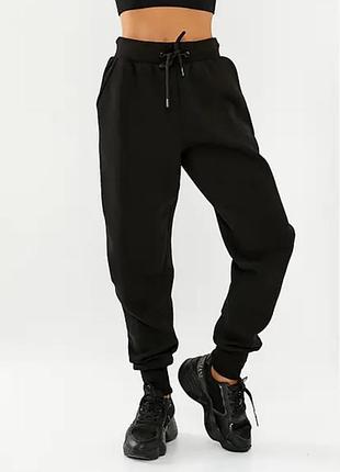 Джоггеры спортивные штаны на флисе утепленные zara mango