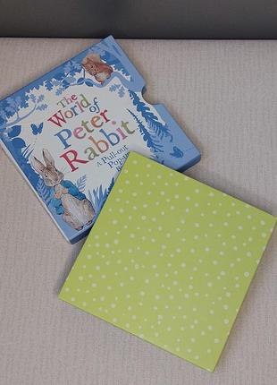 Детская выдвижная книга на английском языке мир кролика питера,the world of peter rabbit