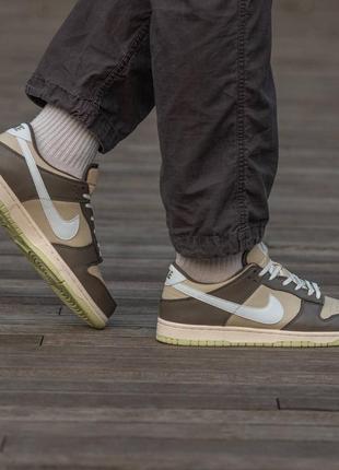 Демисезон мужские кроссовки nike roshe run air mags price ranges for sale beige brown green patch натур.кожа6 фото